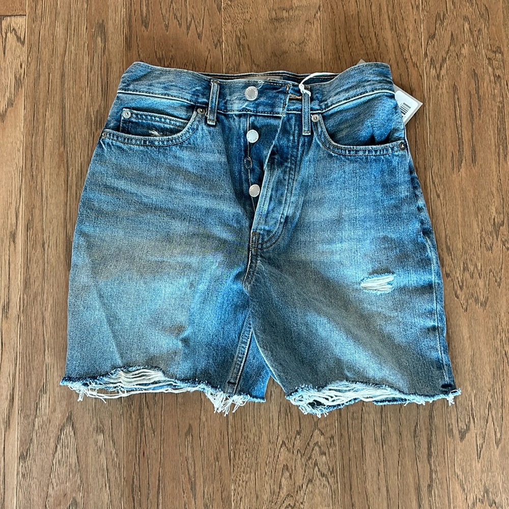 Everlane rigid way high shorts NWT